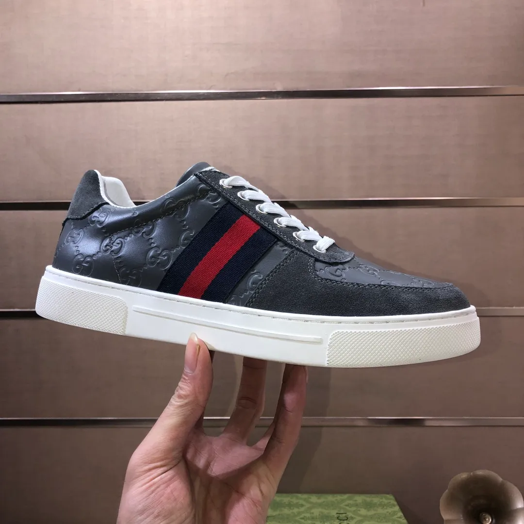 Men's shoes💰440💰[GUCCI] Official website 1:1 men's sports shoes are now on the market. They are made of original fabric + water-dyed sheepskin lining, plus the official website original 1:1 comfortable outsole. Fashionable and versatile, super comfortable and breathable. Standard shoe size 38/45 (custom-made size 45 is non-refundable)